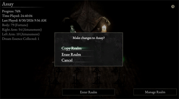 Copying a realm